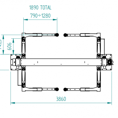 DVIGALO DVOSTEBRNO AGM-V60BS, 6t